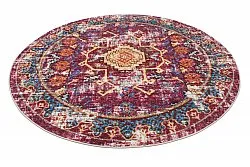 Kruhový koberec - Idri (bordó/multicolor)