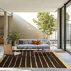 Hladké koberce - Ikara Natural Cotton Shaggy (hnedá)