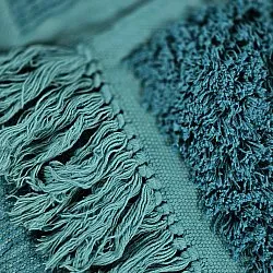 Koberce s dlhým vlasom - Ikara Natural Cotton Shaggy (tyrkysová)