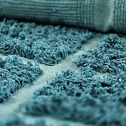 Koberce s dlhým vlasom - Ikara Natural Cotton Shaggy (tyrkysová)