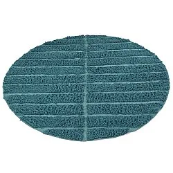 Kruhový koberec - Ikara Natural Cotton Shaggy (tyrkysová)