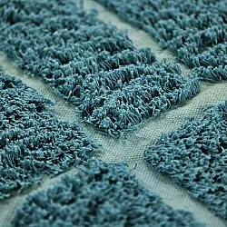 Kruhový koberec - Ikara Natural Cotton Shaggy (tyrkysová)