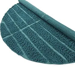 Kruhový koberec - Ikara Natural Cotton Shaggy (tyrkysová)