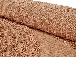 Kolo koberce - Jovie Natural Cotton Shaggy (terracota)