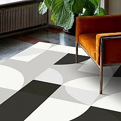 Koberec Wilton - Kalami (biela/sivá/čierna)