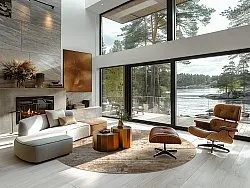 Kruhový koberec - Kebira (béžový)