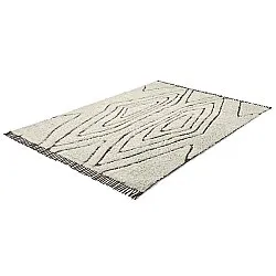 Koberec s dlhým vlasom - Kindon Natural Cotton Shaggy (špinavá biela/hnedá)