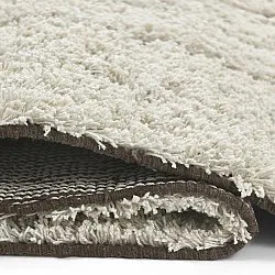 Koberec s dlhým vlasom - Kindon Natural Cotton Shaggy (špinavá biela/hnedá)