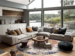 Kruhový koberec - Lamta (multicolor)