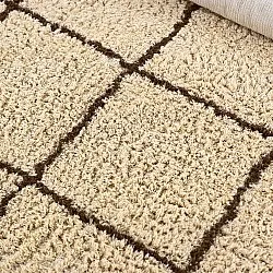 Hladké koberce - Lana Natural Cotton Shaggy (béžová/hnedá)