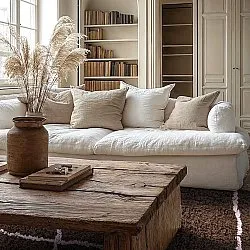 Koberce s dlhým vlasom - Lana Natural Cotton Shaggy (hnedá)