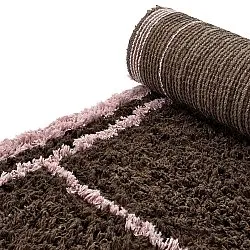 Koberce s dlhým vlasom - Lana Natural Cotton Shaggy (hnedá)