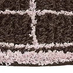 Kolo koberce - Lana Natural Cotton Shaggy (hnedá)