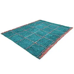 Koberce s dlhým vlasom - Lana Natural Cotton Shaggy (tyrkysová/ružová)