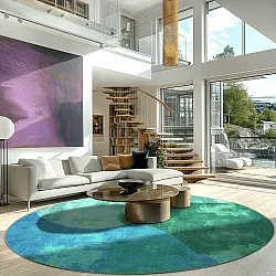 Kruhový koberec - Lazio (zelený)