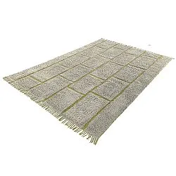 Koberce s dlhým vlasom - Lindley Natural Cotton Shaggy (sivá/zelená)