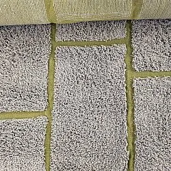 Koberce s dlhým vlasom - Lindley Natural Cotton Shaggy (sivá/zelená)