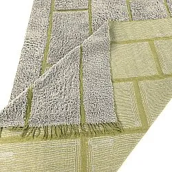 Koberce s dlhým vlasom - Lindley Natural Cotton Shaggy (sivá/zelená)
