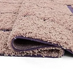 Koberec s dlhým vlasom - Lindley Natural Cotton Shaggy (ružový/fialový)