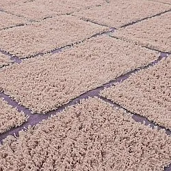 Koberec s dlhým vlasom - Lindley Natural Cotton Shaggy (ružový/fialový)