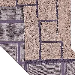 Koberec s dlhým vlasom - Lindley Natural Cotton Shaggy (ružový/fialový)