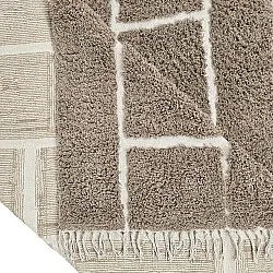 Koberce s dlhým vlasom - Lindley Natural Cotton Shaggy (taupe/sivá)