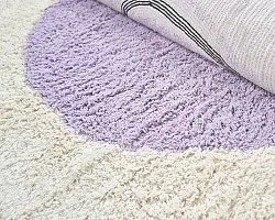 Kolo koberce - Londa Natural Cotton Shaggy (multi)