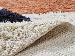 Kruhový koberec - Mantona Natural Cotton Shaggy (multi)