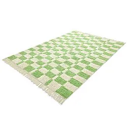 Koberce s dlhým vlasom - Maranello Natural Cotton Shaggy (zelená)