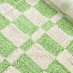 Koberce s dlhým vlasom - Maranello Natural Cotton Shaggy (zelená)