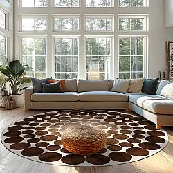 Kruhový koberec - Marineo (hnedý)