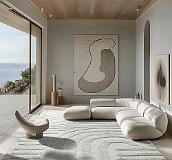 Koberce s dlhým vlasom - Mavis Natural Cotton Shaggy (offwhite)