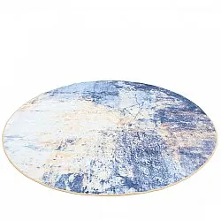 Kruhový koberec - Melazzo (modrá)