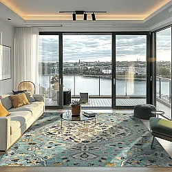 Koberec Wilton - Mojácar (modrá)