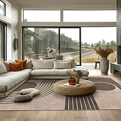 Koberec Wilton - Moudania (hnedá/čierna)