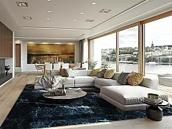 Koberec Wilton - Narbolia (modrá/multikolórová)