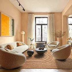 Koberce s dlhým vlasom - Navarra Natural Cotton Shaggy (beige)