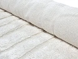 Kolo koberce - Navarra Natural Cotton Shaggy (biely)