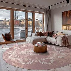 Kruhový koberec - Nefta (ružový)