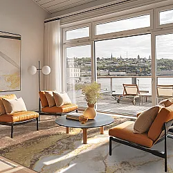 Koberec Wilton - Padova (hnedá/biela/zlatá)