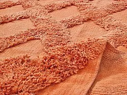 Kruhový koberec - Pamplona Natural Cotton Shaggy (terracota)