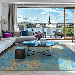 Koberec Wilton - Pavoa (modrý)