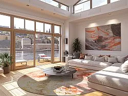 Kruhový koberec - Periana (ružová/multikolórová)