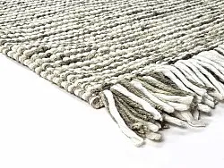 Vlnený koberec - Plockton (šedá/biela/zelená)