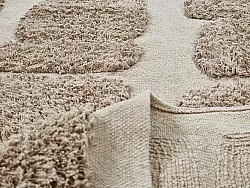 Koberce s dlhým vlasom - Salem Natural Cotton Shaggy (taupe)