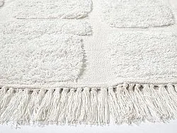 Kolo koberce - Salem Natural Cotton Shaggy (offwhite)