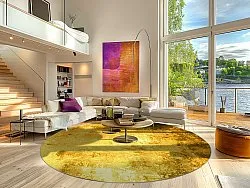 Koberec okrúhly - Salitto (zlatý)