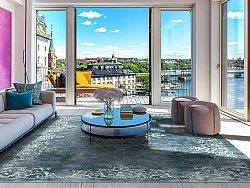 Koberec Wilton - Santi (modrá/bežová)