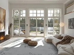 Wilton koberec - Santi (biely/sivý)