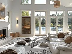 Koberec Wilton - Santi (biela/čierna)